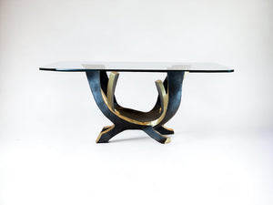 Lia Hand Forged Brass Table. Statement piece