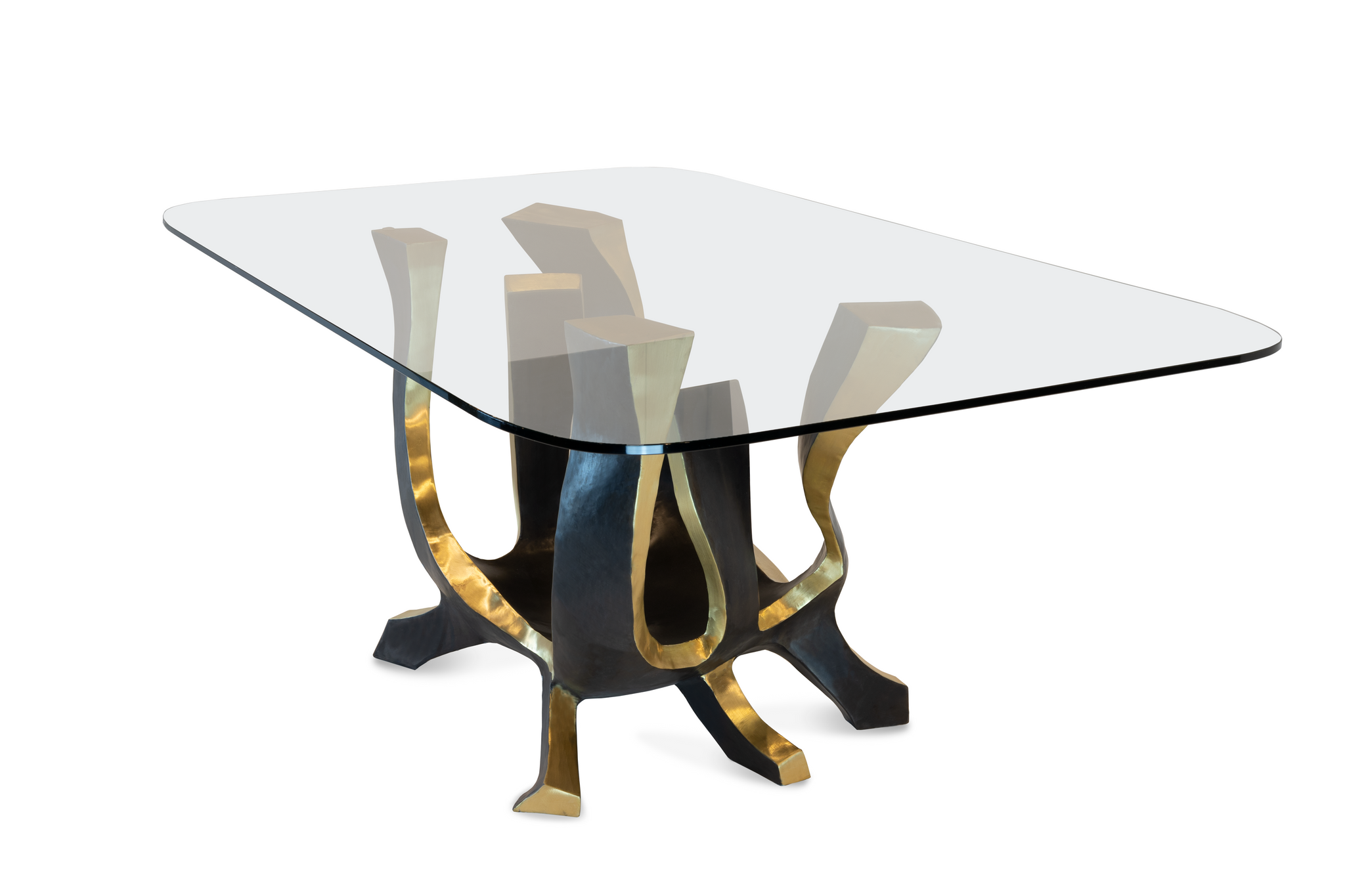 Lia Hand Forged Brass Table - Elegant. One of a kind