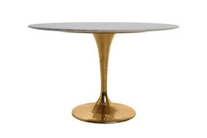 Luca Brass Pedestal Base Table - BAEI Design Atelier