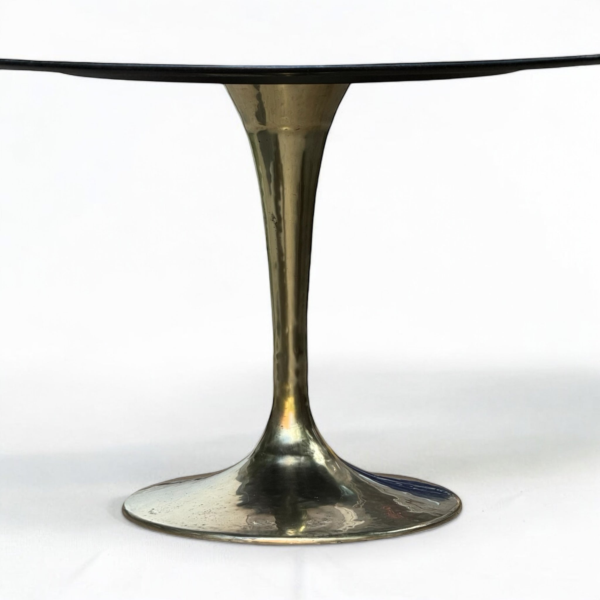 Luca Brass Pedestal Base Table - BAEI Design Atelier. Eero Saarinen