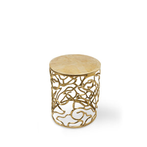 Celtic Brass Accent Table - BAEI Design Atelier