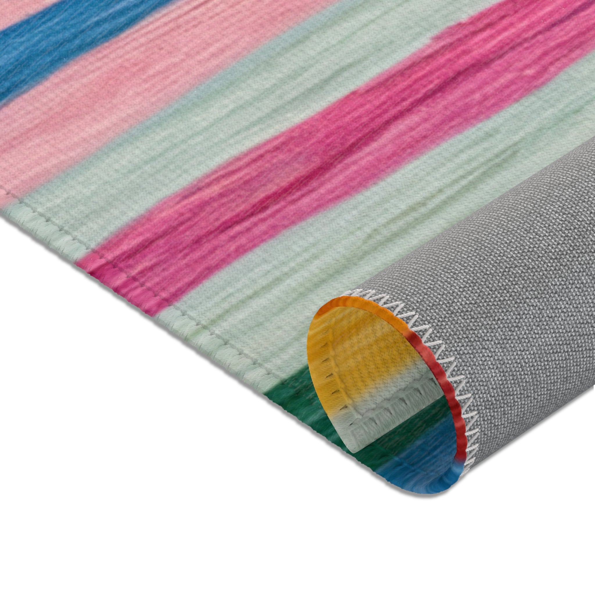 Colorful Striped Lines Living Room Area Rugs - BAEI Design Atelier