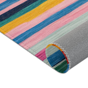 Colorful Striped Lines Living Room Area Rugs - BAEI Design Atelier