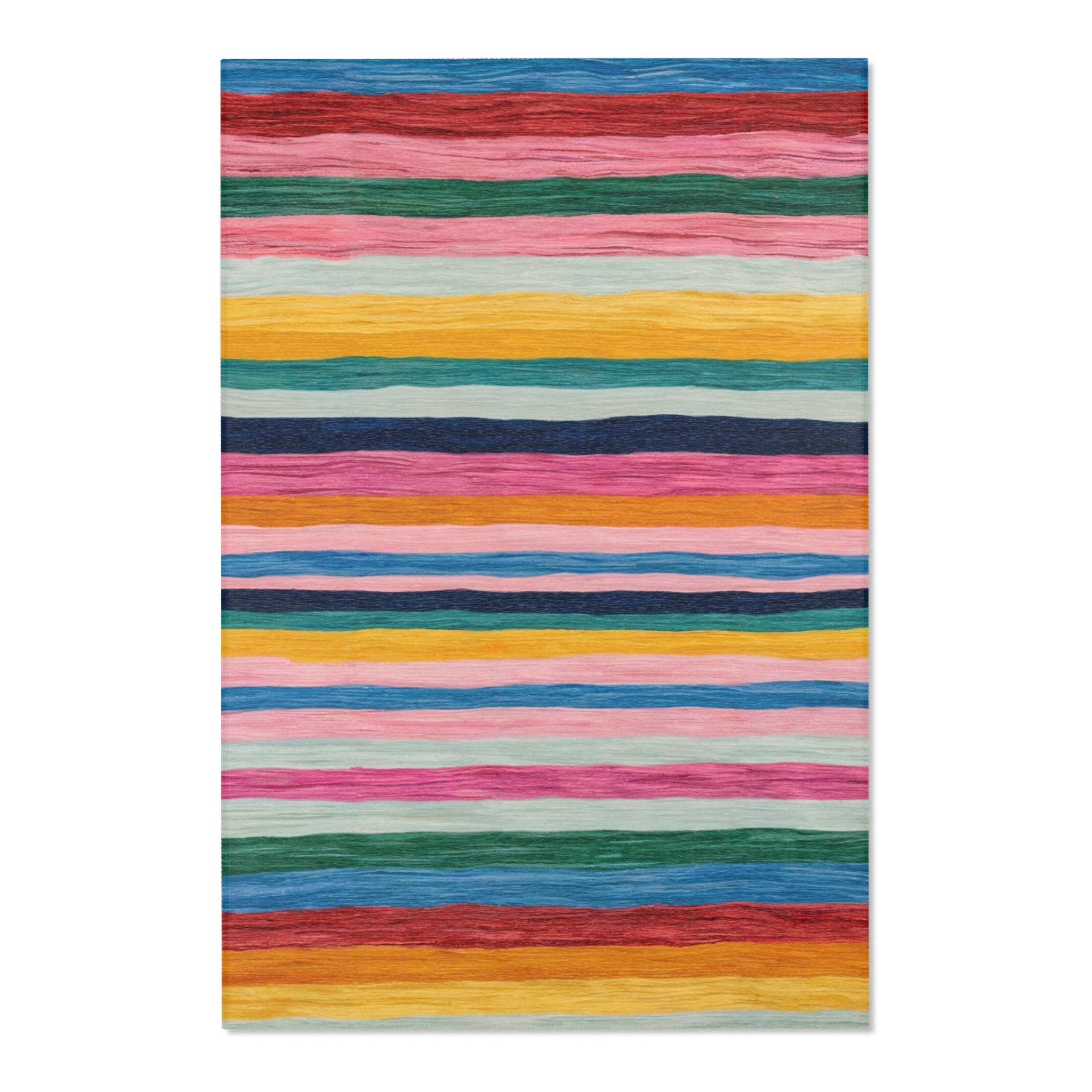 Colorful Striped Lines Living Room Area Rugs - BAEI Design Atelier