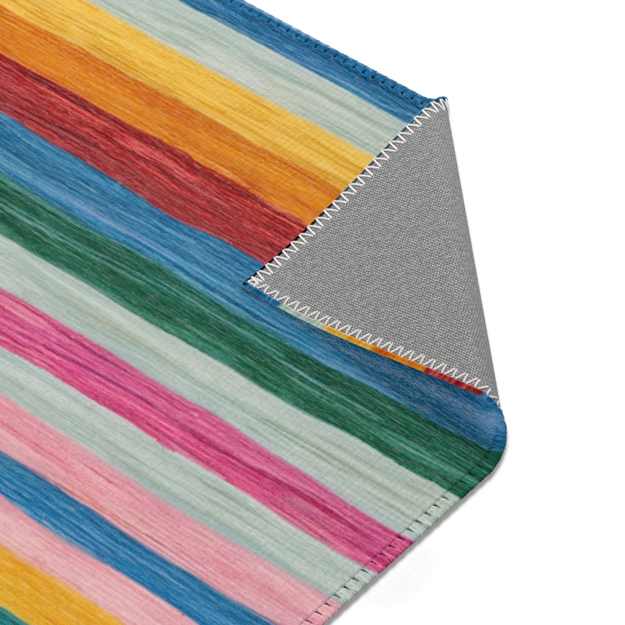 Colorful Striped Lines Living Room Area Rugs - BAEI Design Atelier