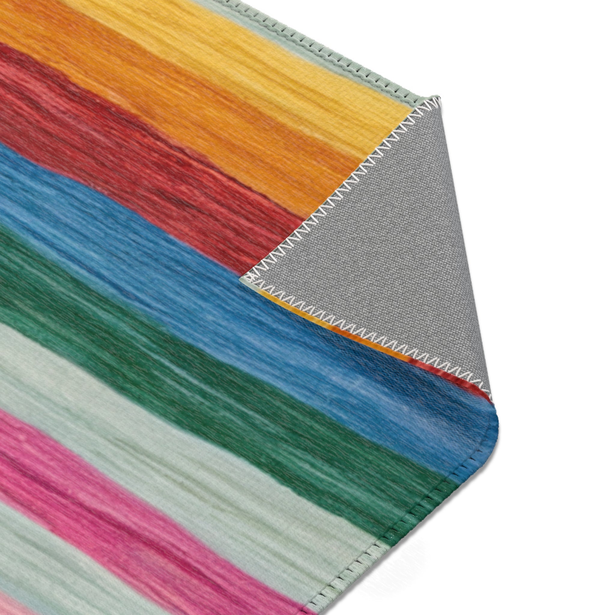 Colorful Striped Lines Living Room Area Rugs - BAEI Design Atelier