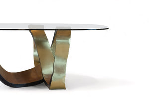 Dansk Hand Forged Brass Table - BAEI Design Atelier