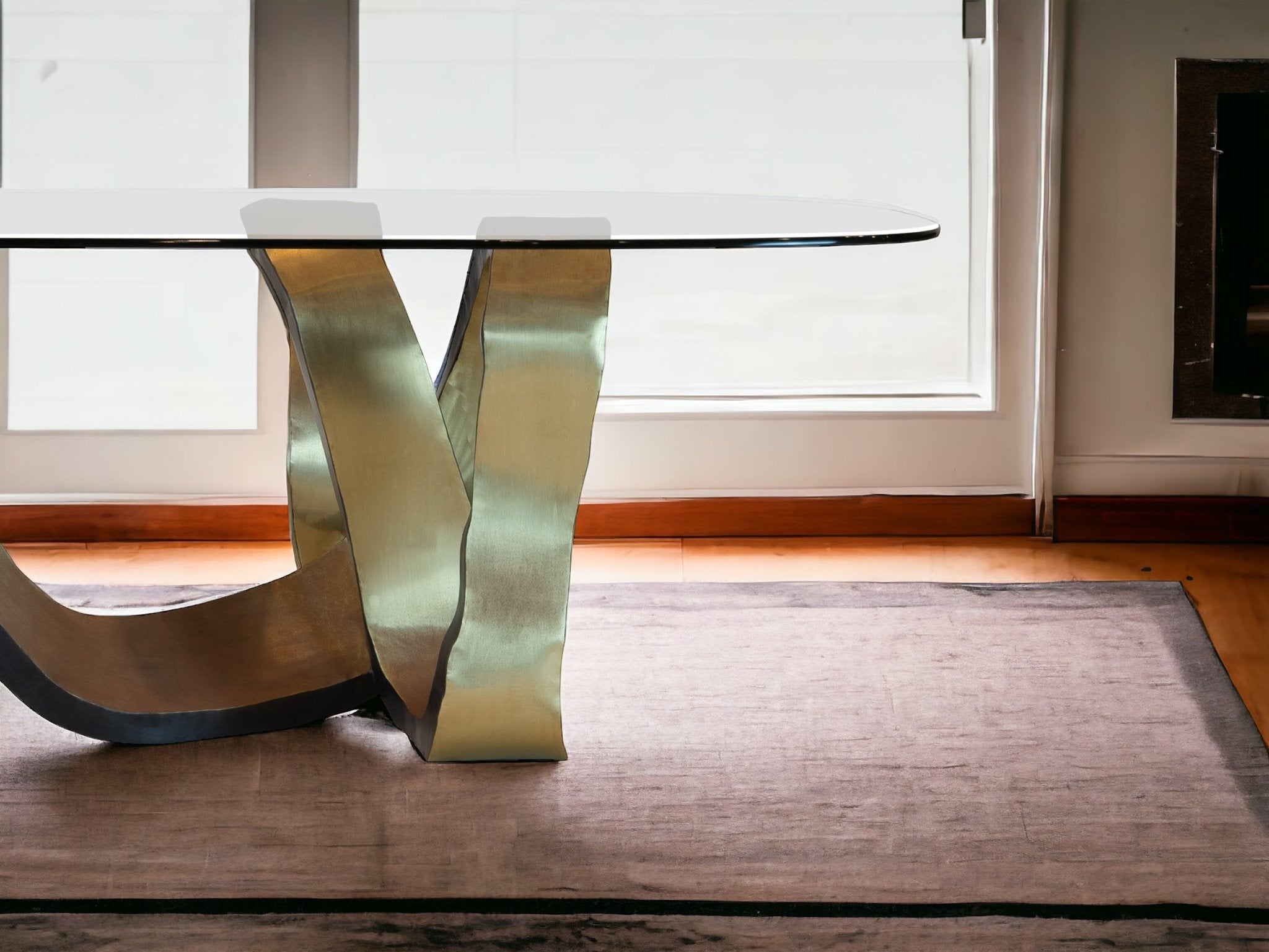 Dansk Hand Forged Brass Table - BAEI Design Atelier