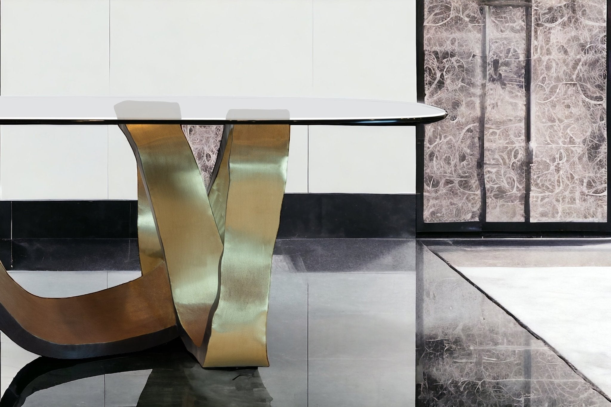 Dansk Hand Forged Brass Table - BAEI Design Atelier