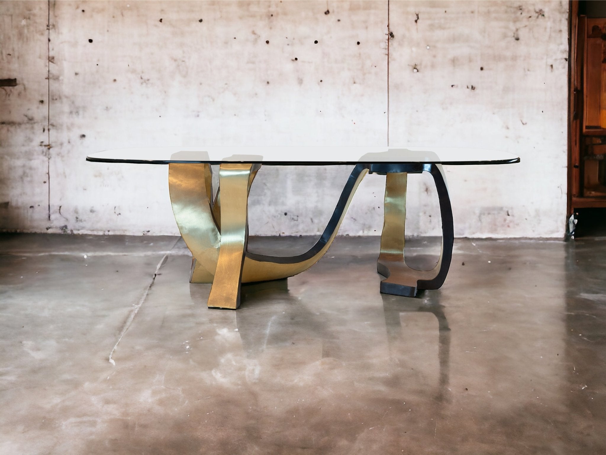 Dansk Hand Forged Brass Table - BAEI Design Atelier