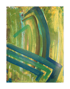 MAI-1226 Acrylic Painting - Manhattan Label